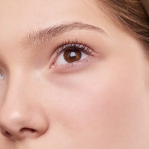Image of the left side of a models face which has been made up with products from the Tropic Makeup rangeTropic Skin Care