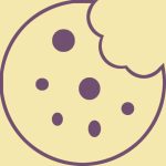 Graphic of a cookie that has been partially eaten used as the Cookie Policy Icon on the Cookie Policy page of the website